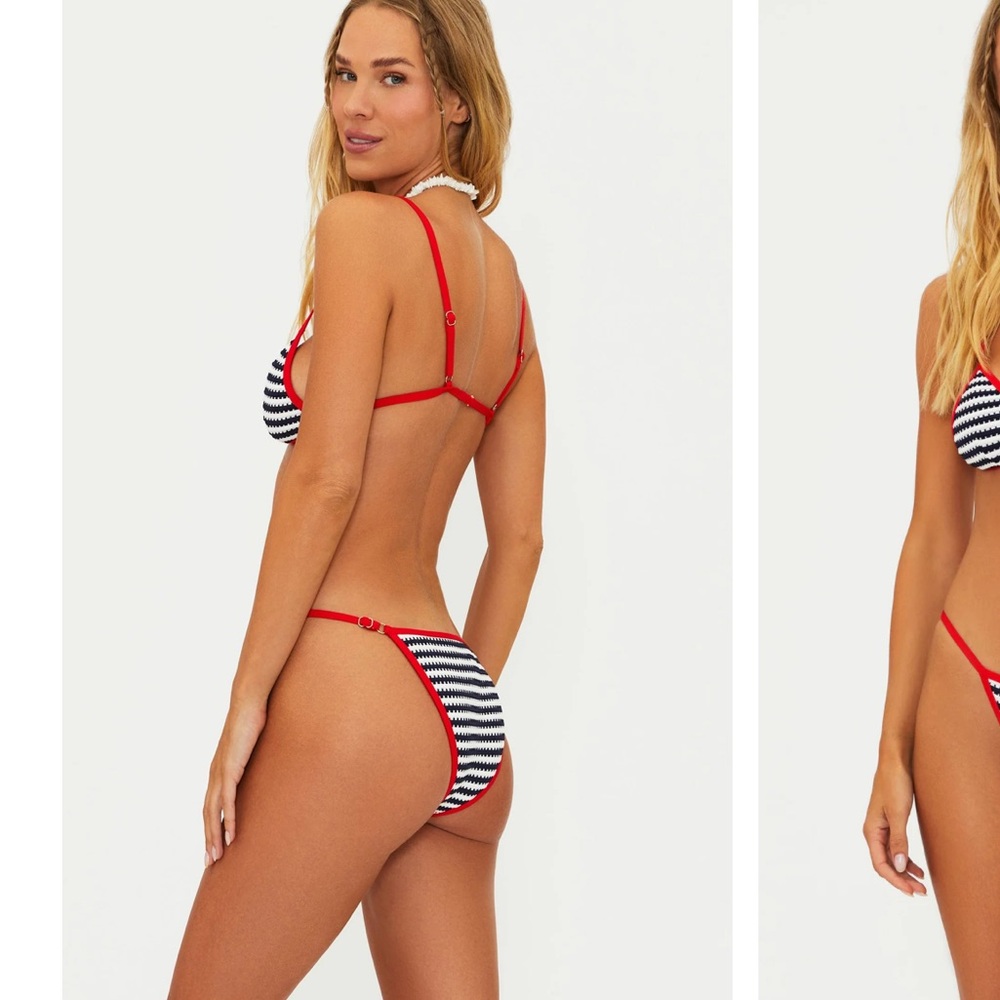 Beach Riot Bikini Set with “Kim” top and “Roxie” bottom in Indigo Midnight